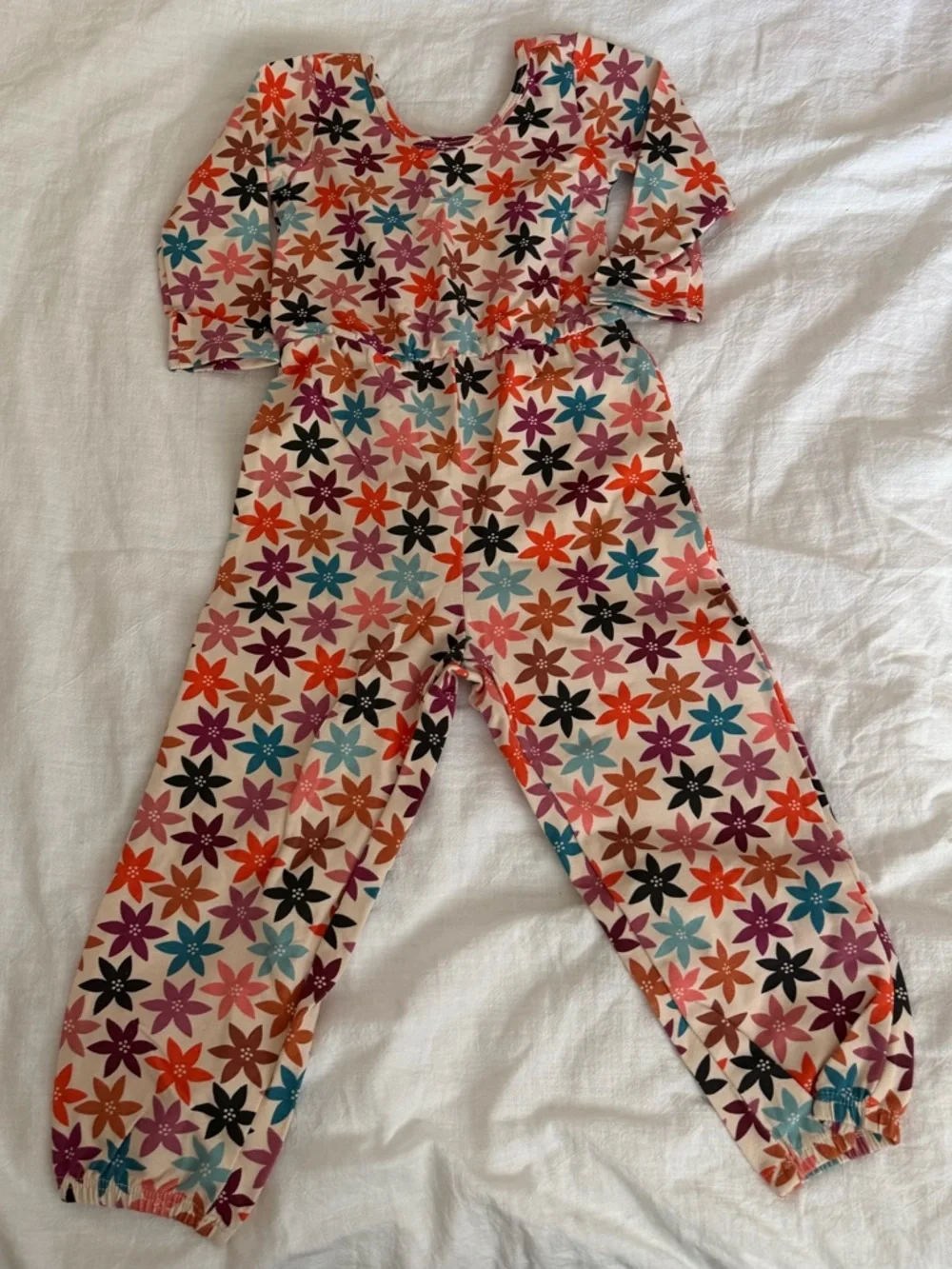 Alice + Ames Jumpsuit Starfish Floral New In Original Bag Size 3T Long Sleeve